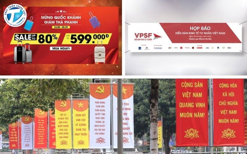 Các loại băng rôn hiện đại 